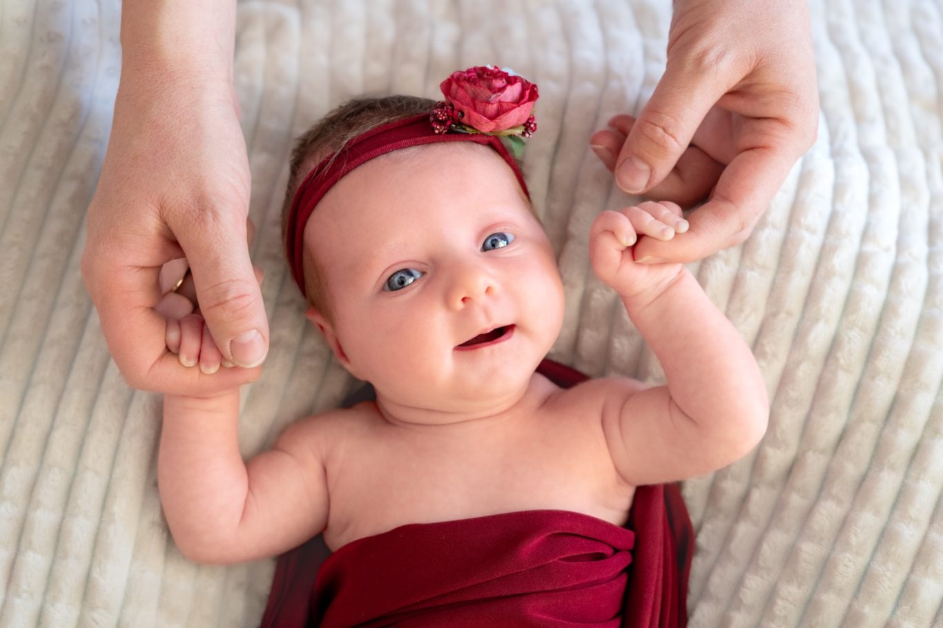 Süßes lächelndes Baby Baby Fotografie Fotografie Allgäu, Caro's Fotostüble Allgäu